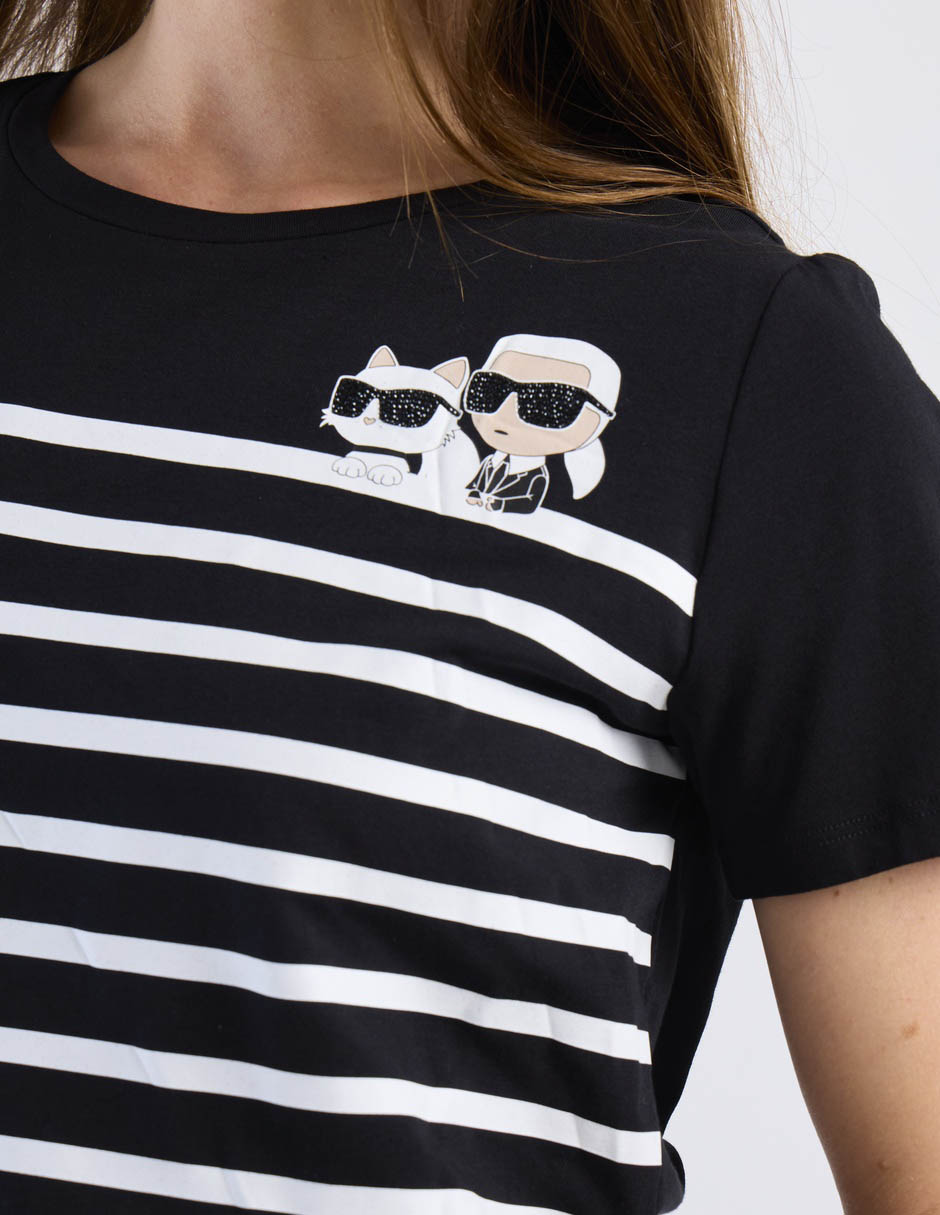 Playera manga corta cuello redondo para mujer 5