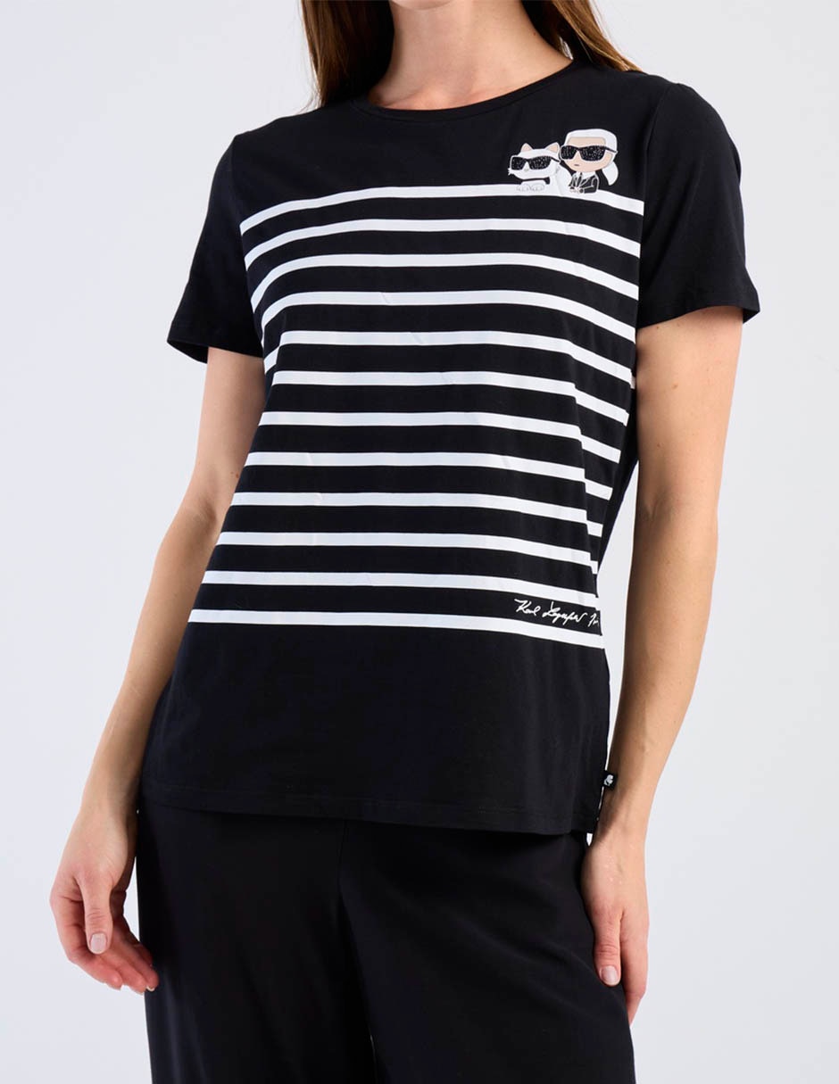 Playera manga corta cuello redondo para mujer 7