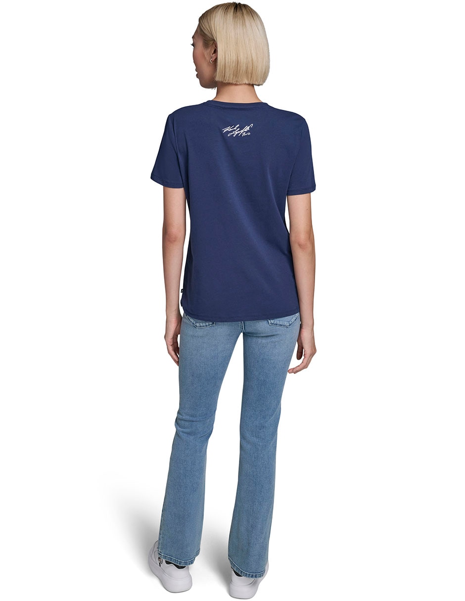 Playera manga corta cuello redondo mujer 5