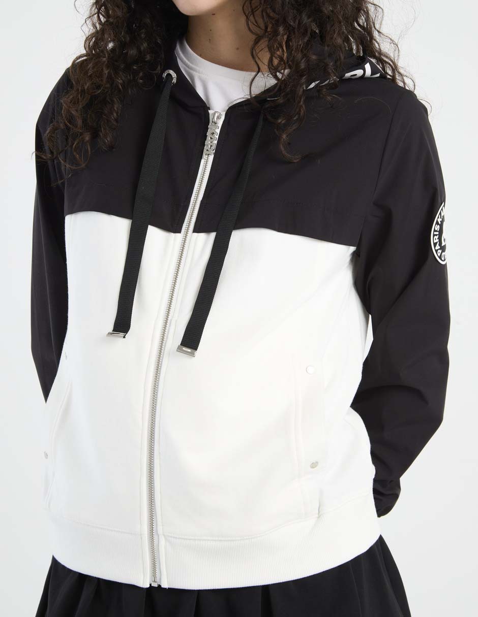 Sudadera con capucha y bolsa para mujer