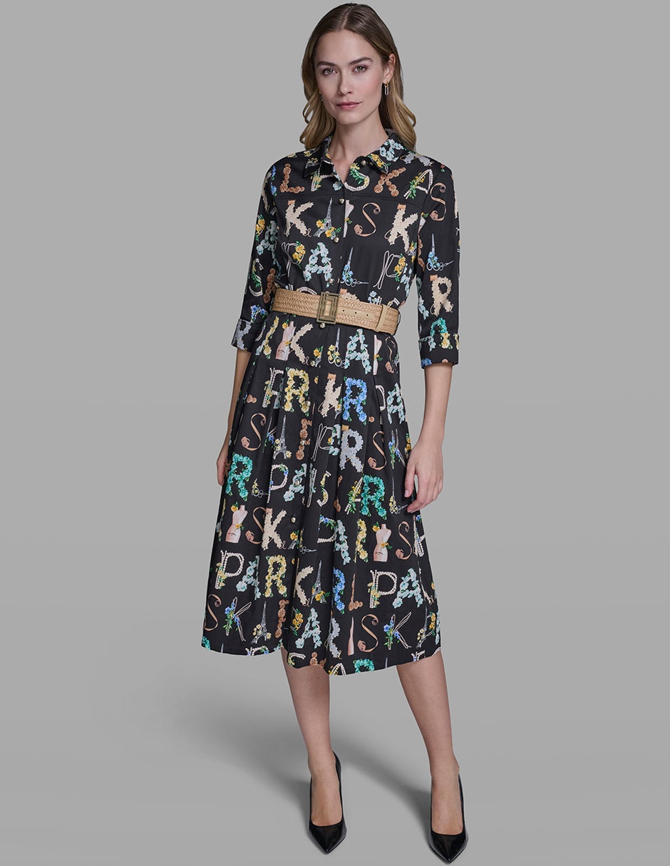 Vestido midi casual para mujer Vestido midi casual para mujer