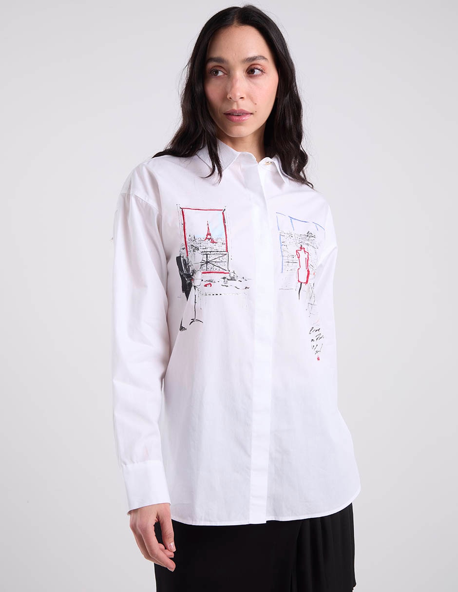 Blusa manga larga para mujer 1