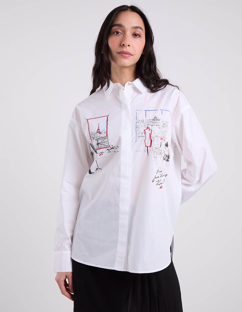 Blusa manga larga para mujer 7