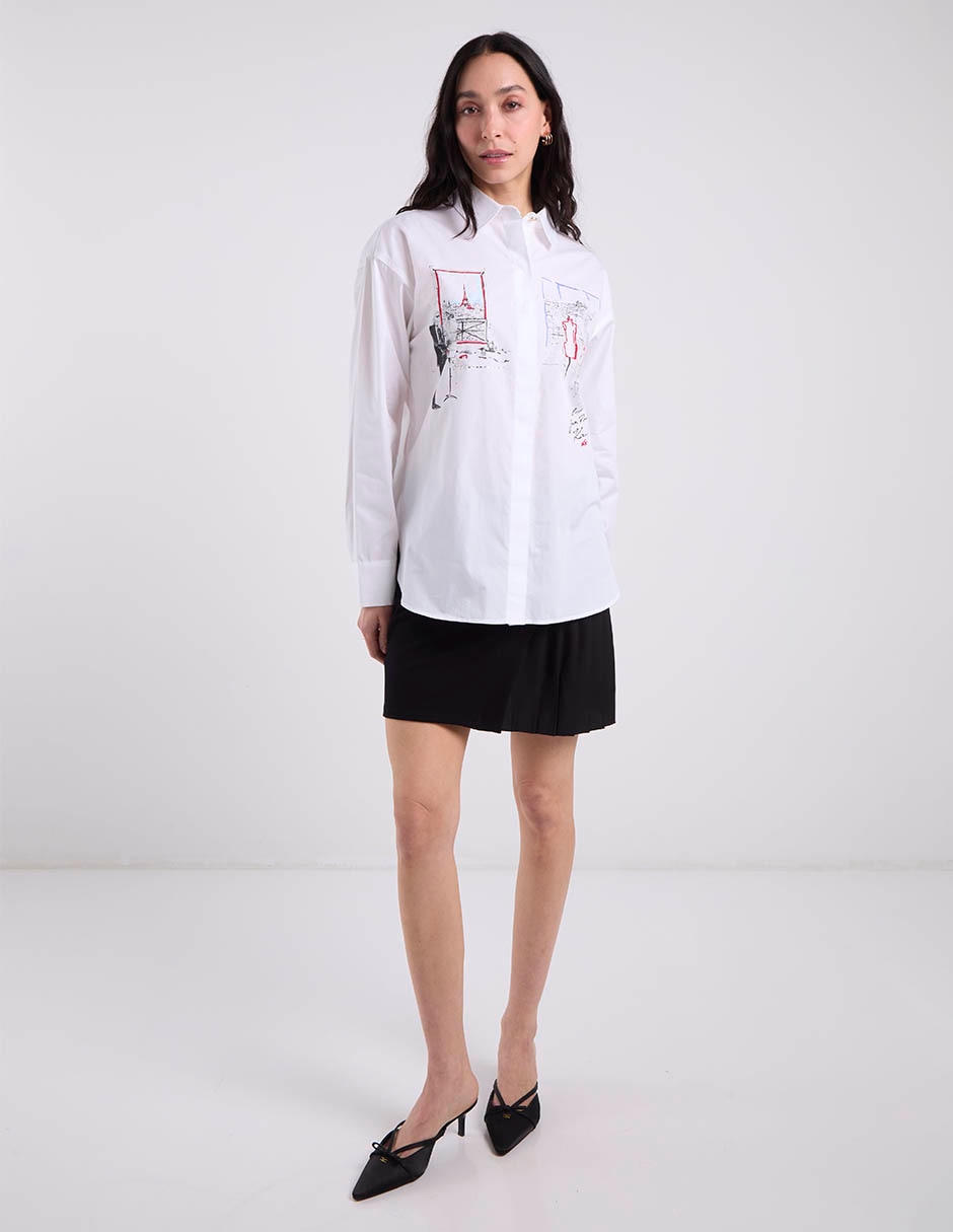 Blusa manga larga para mujer 8