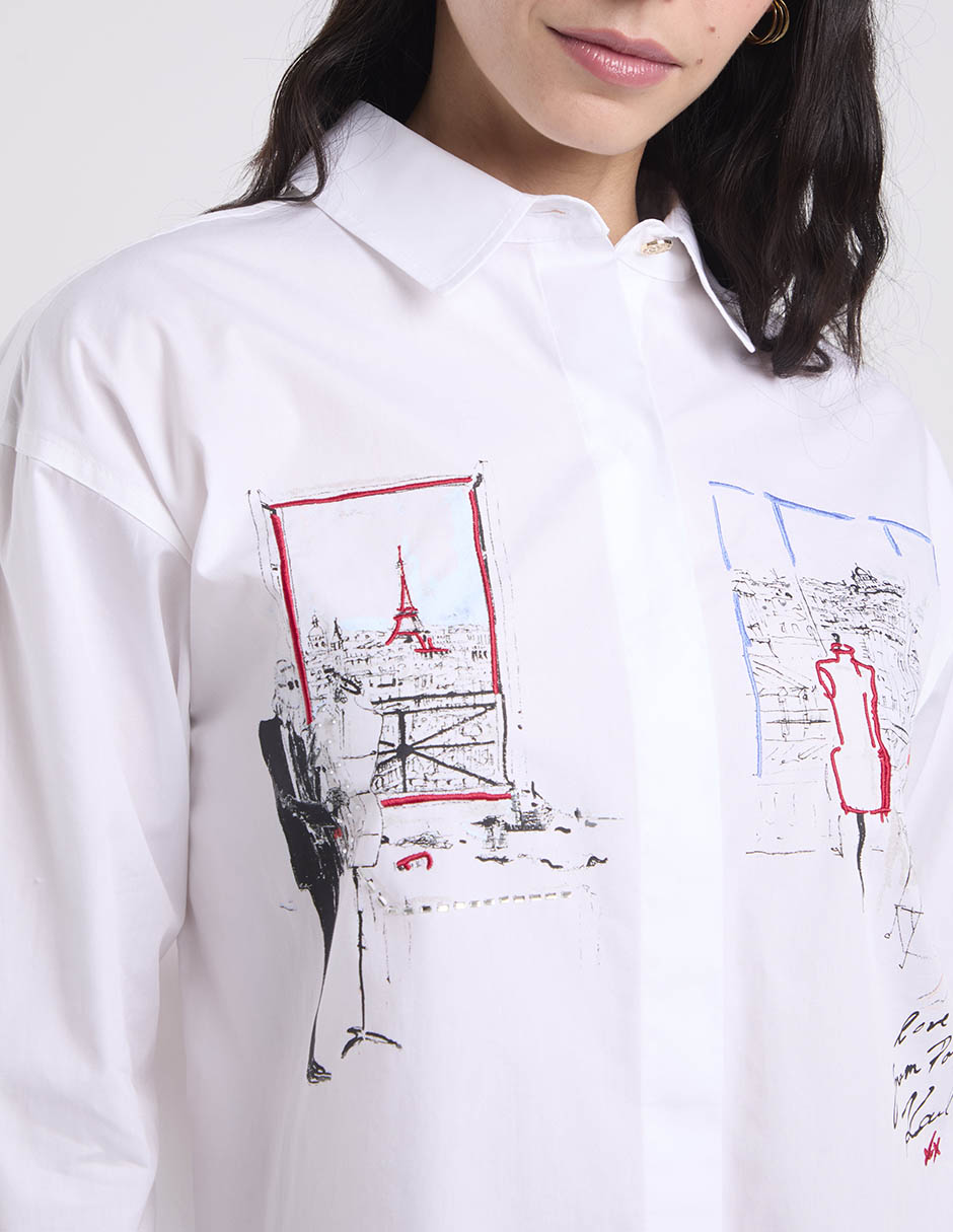 Blusa manga larga para mujer 9