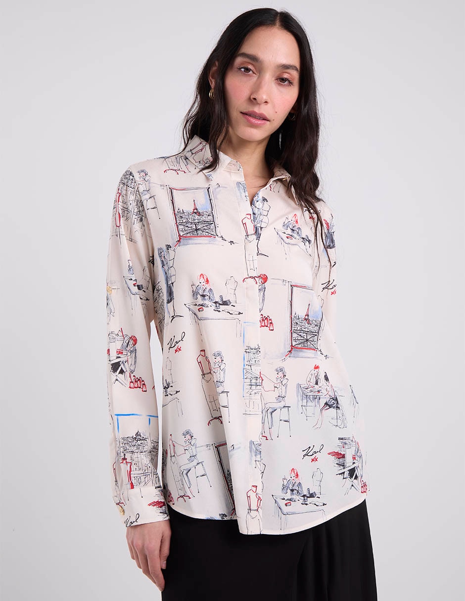 Blusa manga larga para mujer 1
