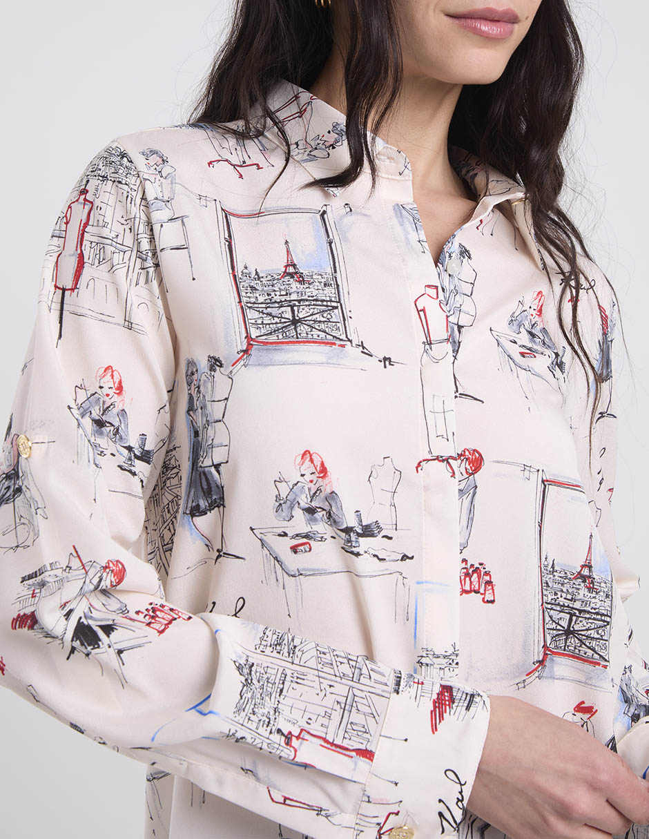 Blusa manga larga para mujer 9