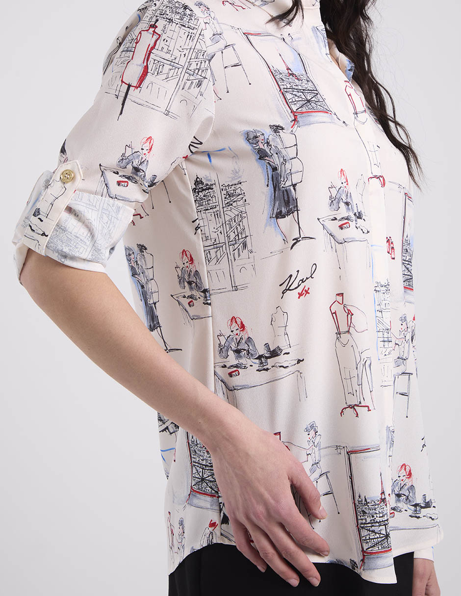 Blusa manga larga para mujer 10