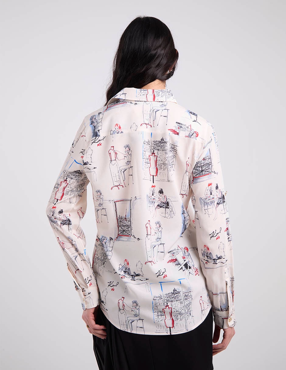 Blusa manga larga para mujer 11