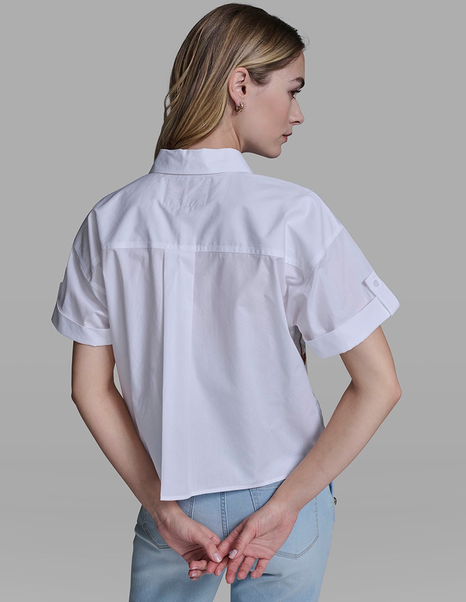 Blusa manga corta para mujer 7