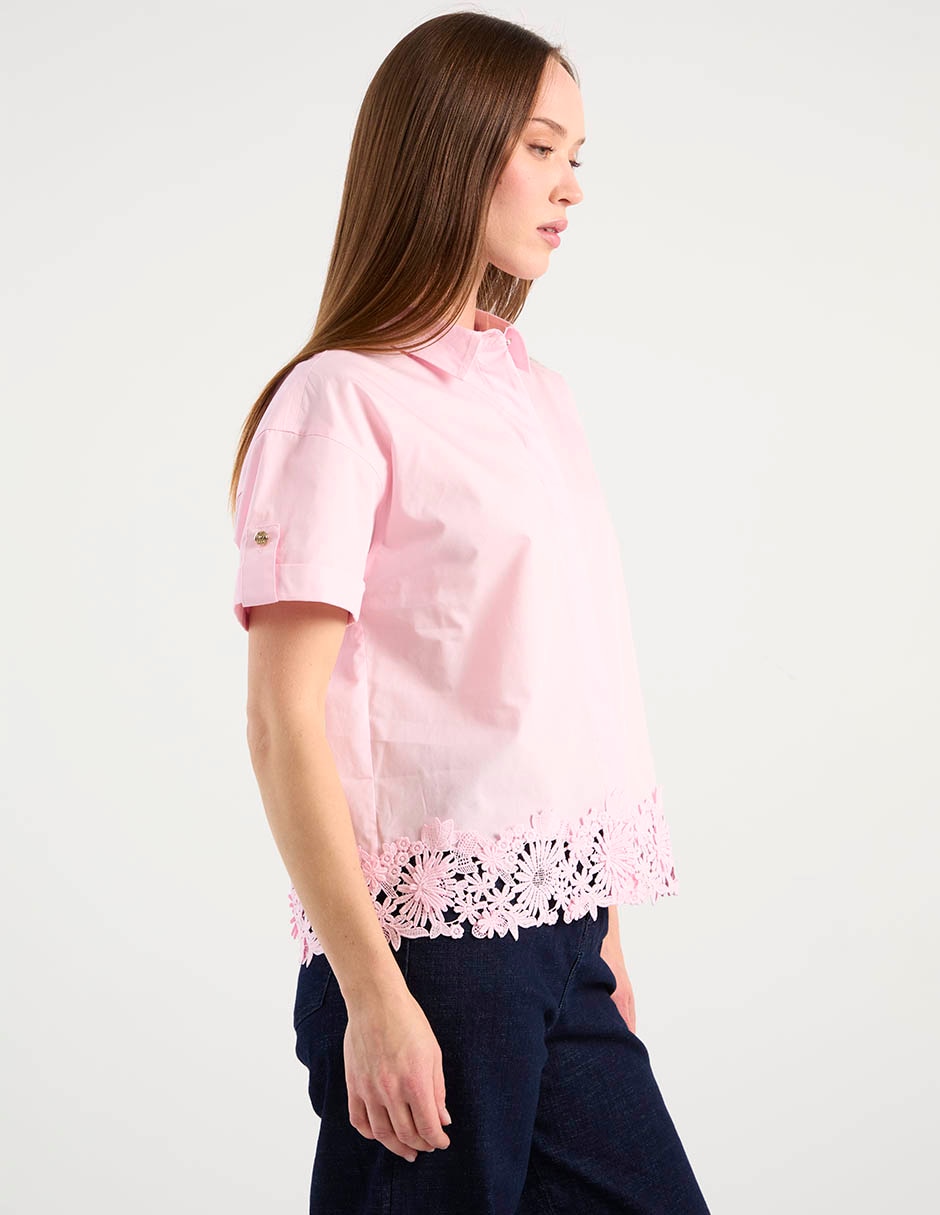 Blusa spring 26 "manga" corta "para mujer" 2