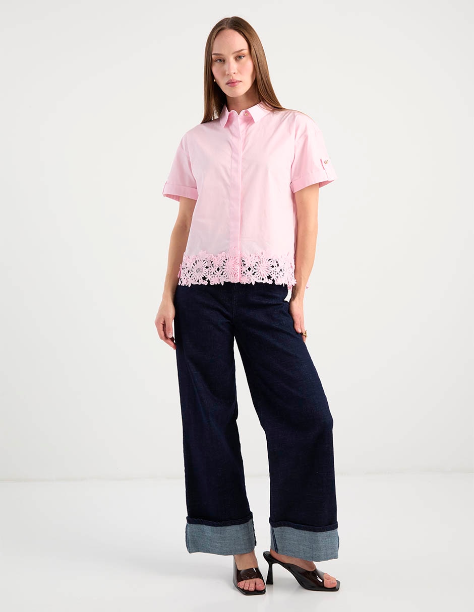 Blusa spring 26 "manga" corta "para mujer" 3
