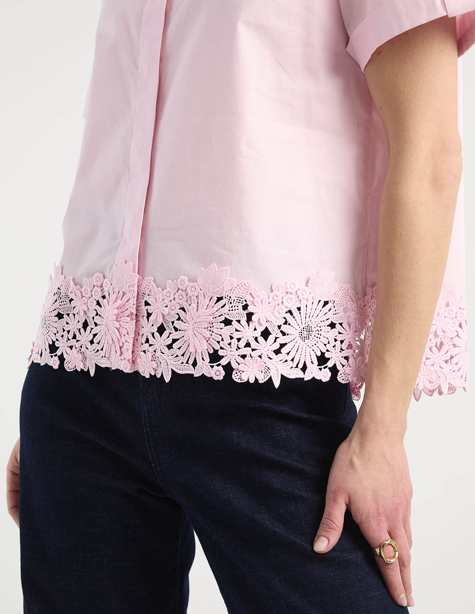 Blusa spring 26 "manga" corta "para mujer" 5