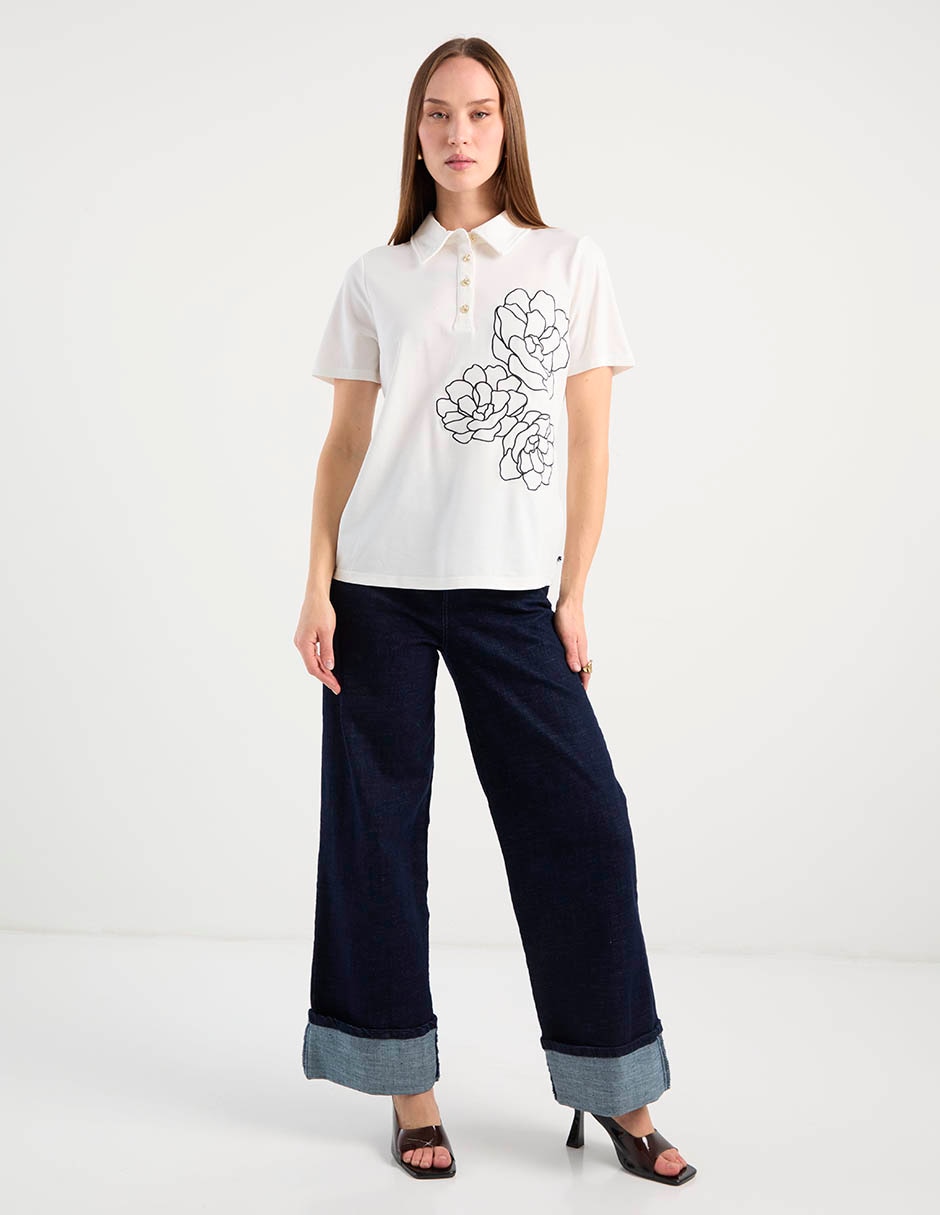 Blusa manga corta para mujer 3