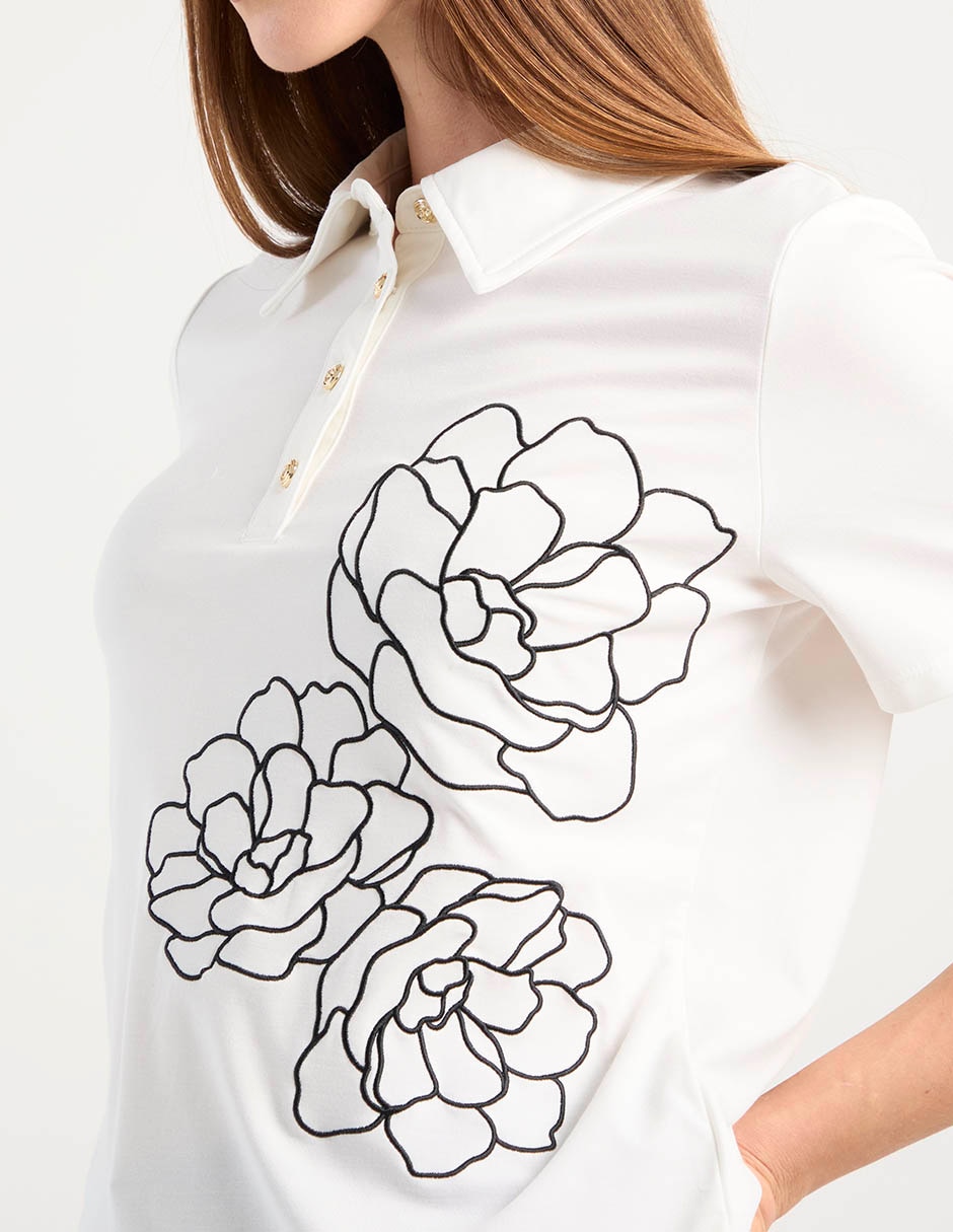 Blusa manga corta para mujer 4