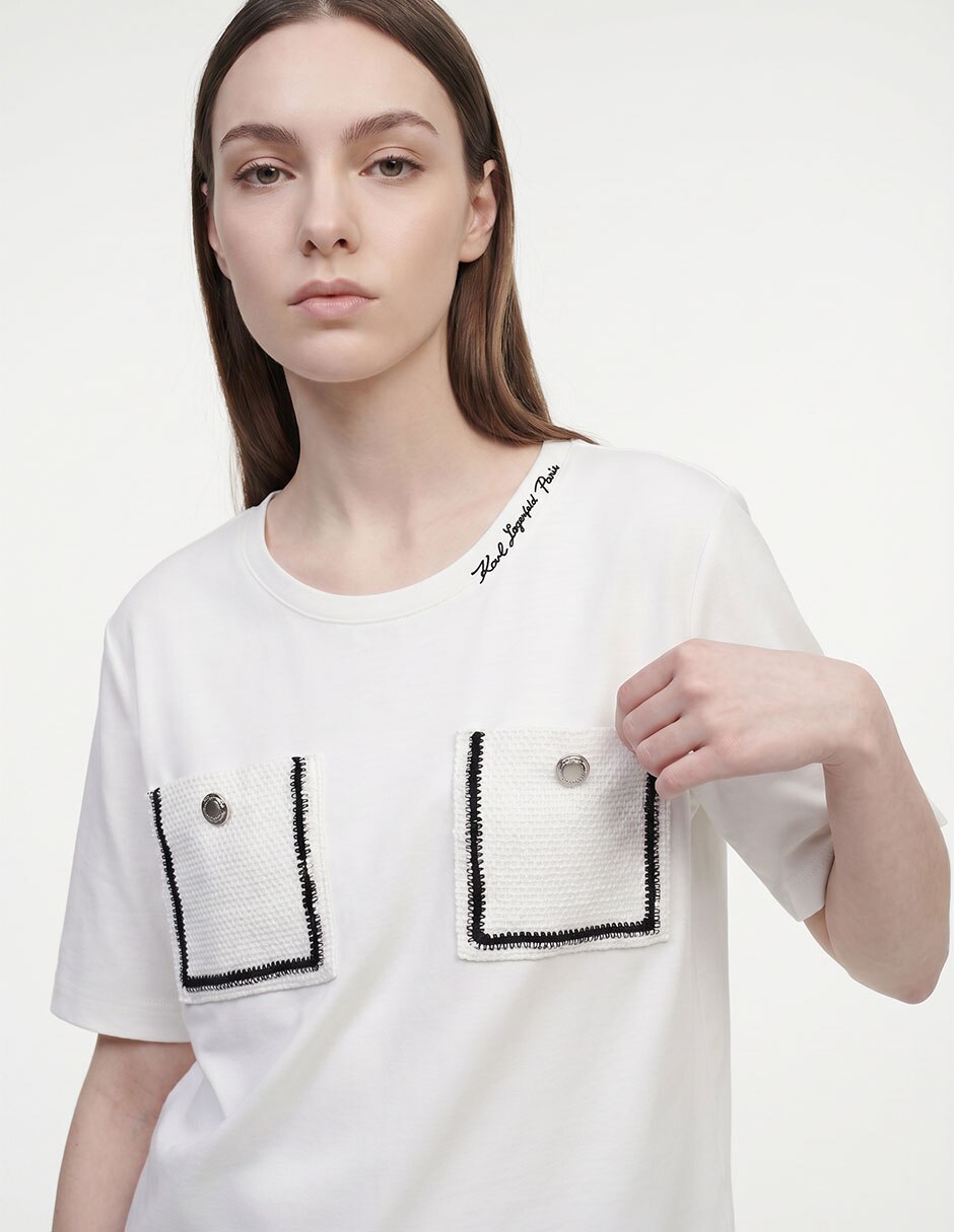 Blusa manga corta para mujer 5