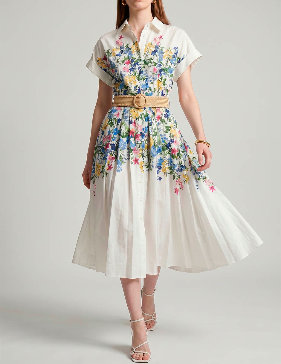 Vestido Midi Casual Karl Lagerfeld Paris Spring 26 Para Mujer