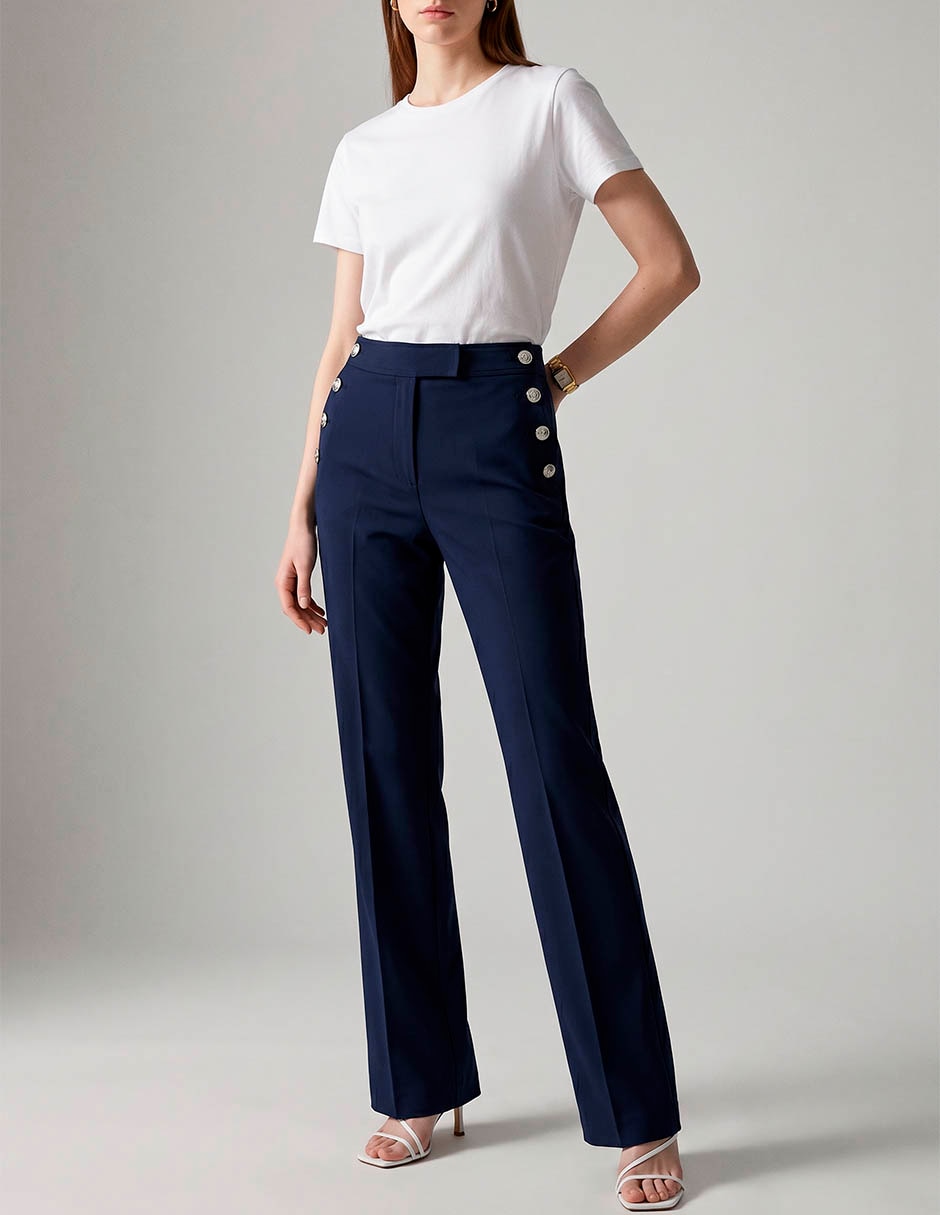Pantalón Regular Regular Para Mujer
