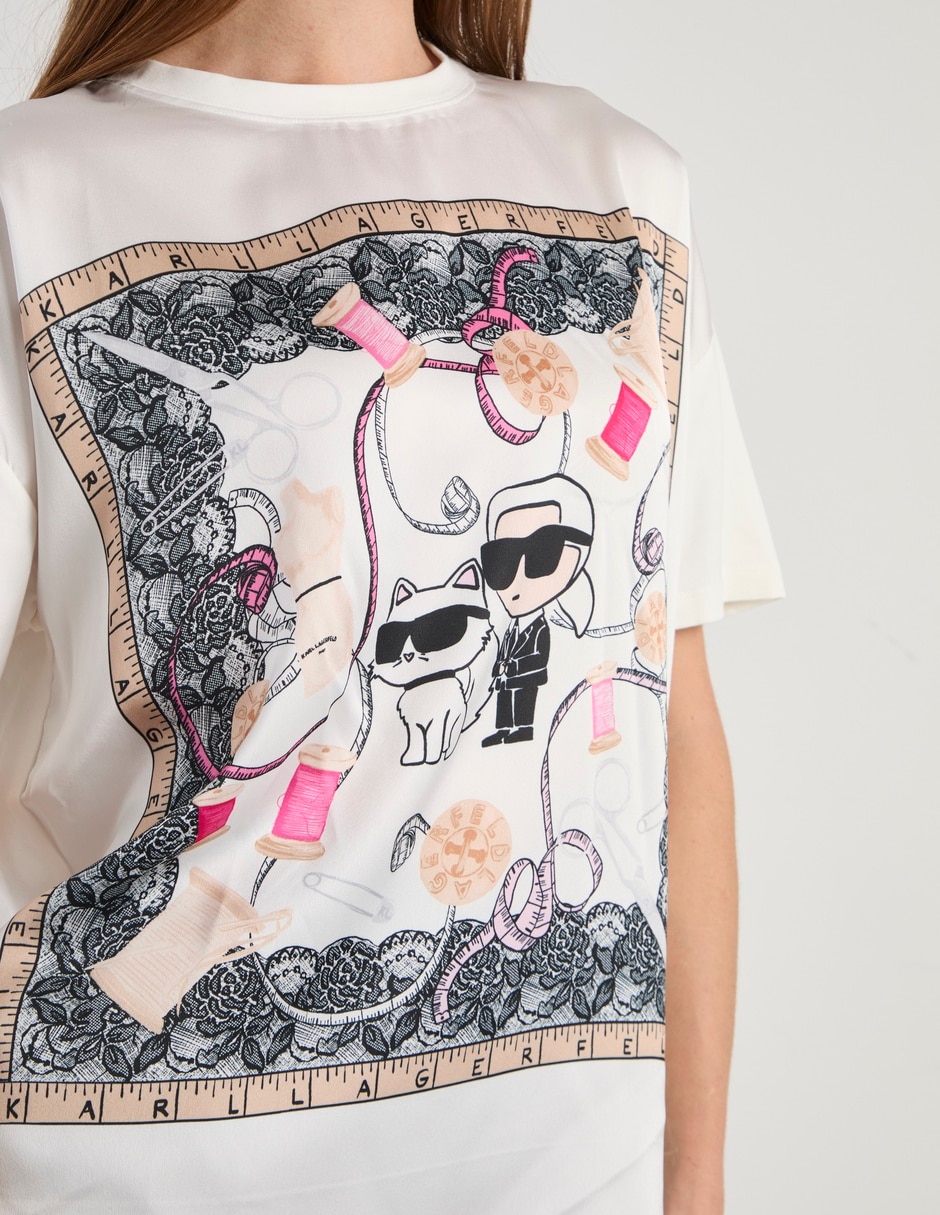 Playera manga corta cuello redondo para mujer 4