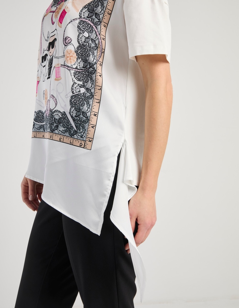 Playera manga corta cuello redondo para mujer 5