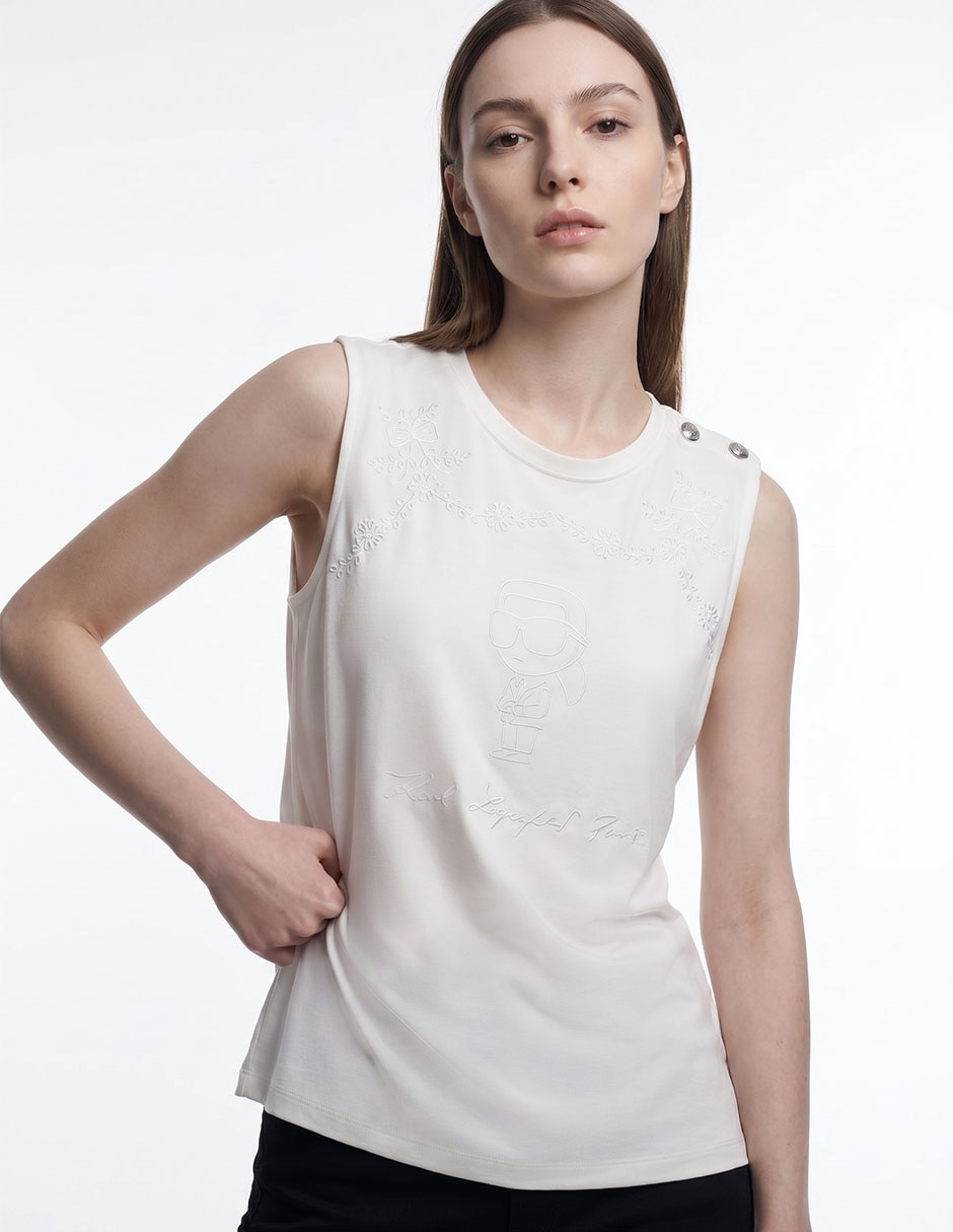 Top cuello redondo Top cuello redondo