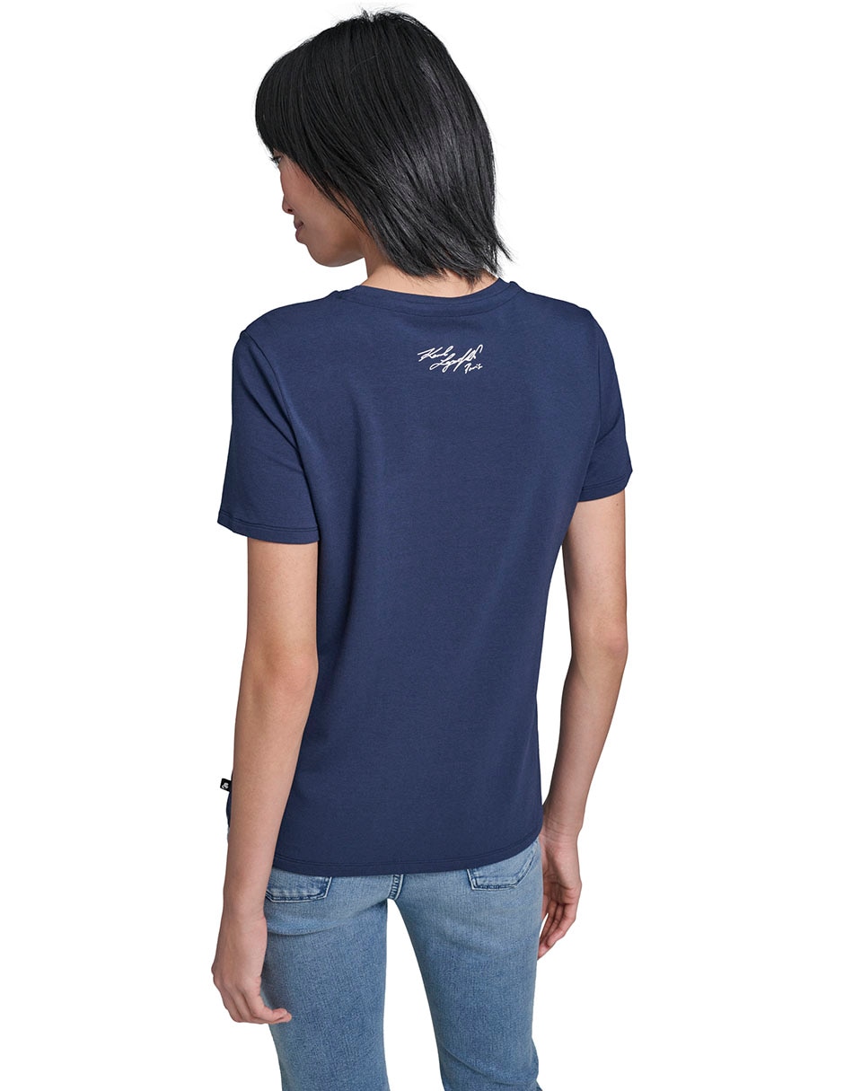 Playera manga corta cuello redondo mujer 5