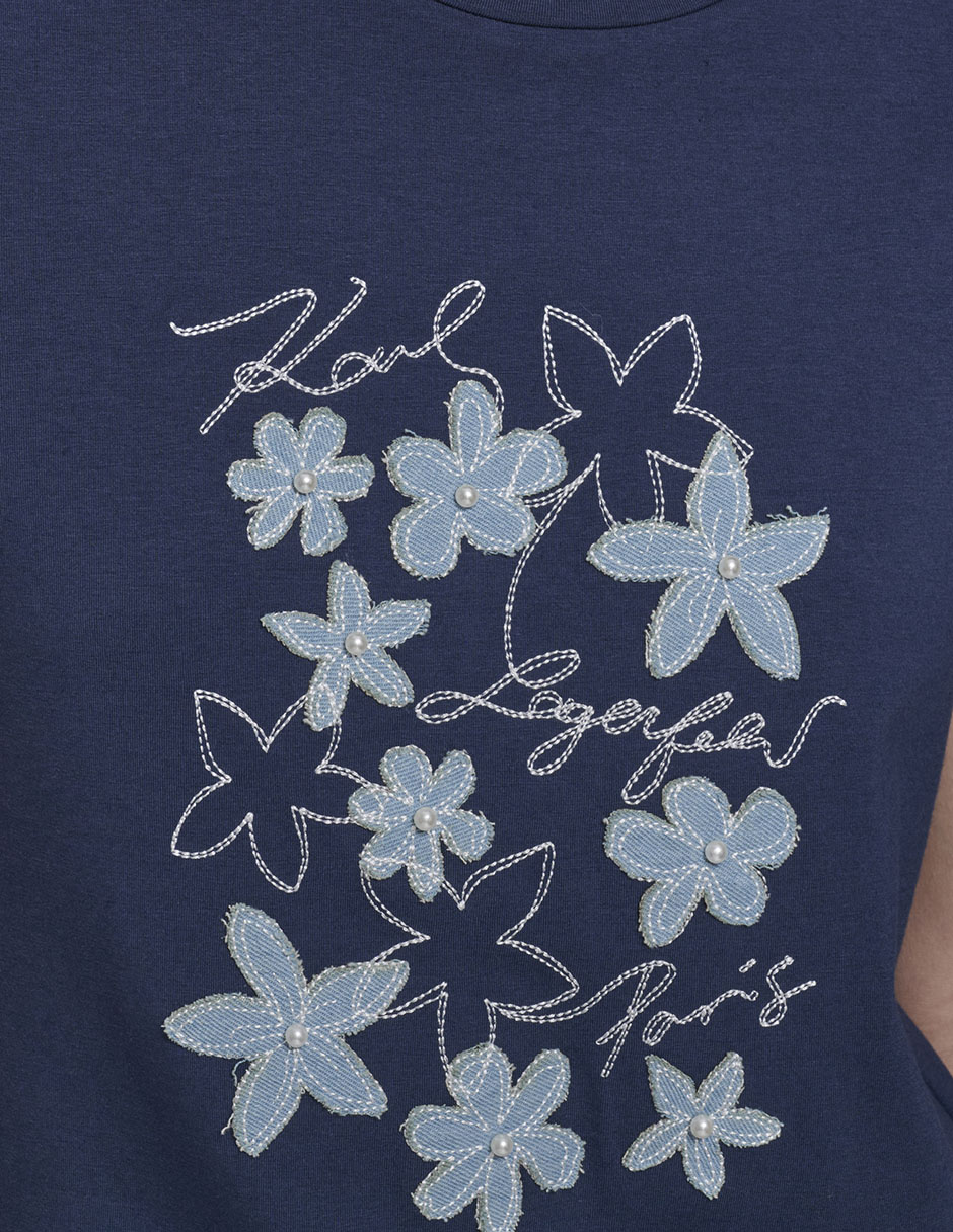Playera manga corta cuello redondo mujer 3