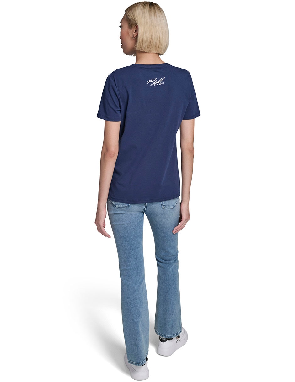 Playera manga corta cuello redondo mujer 6