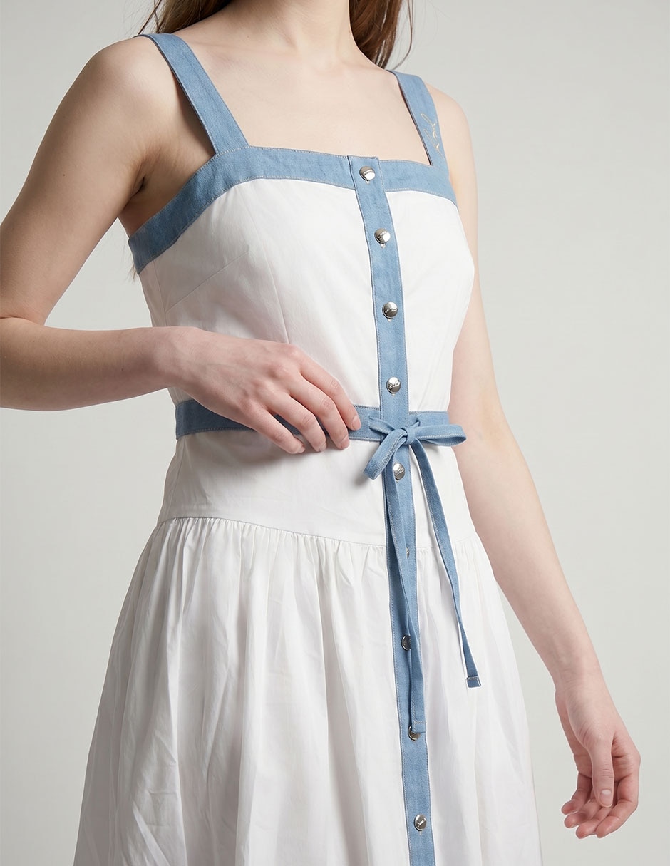 Vestido A La Rodilla Casual Karl Lagerfeld Paris Spring 26 Para Mujer