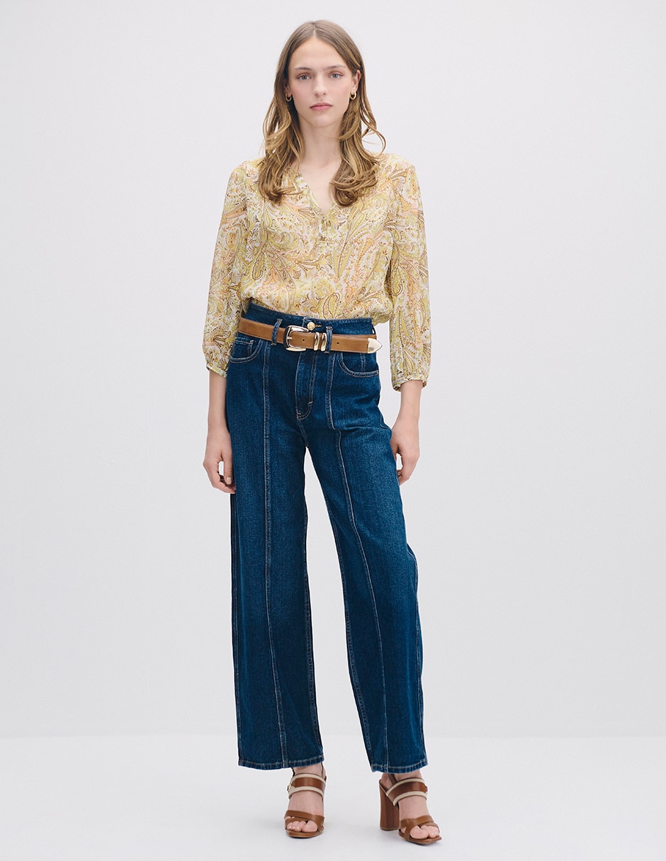 Blusa isola manga 3/4 para mujer