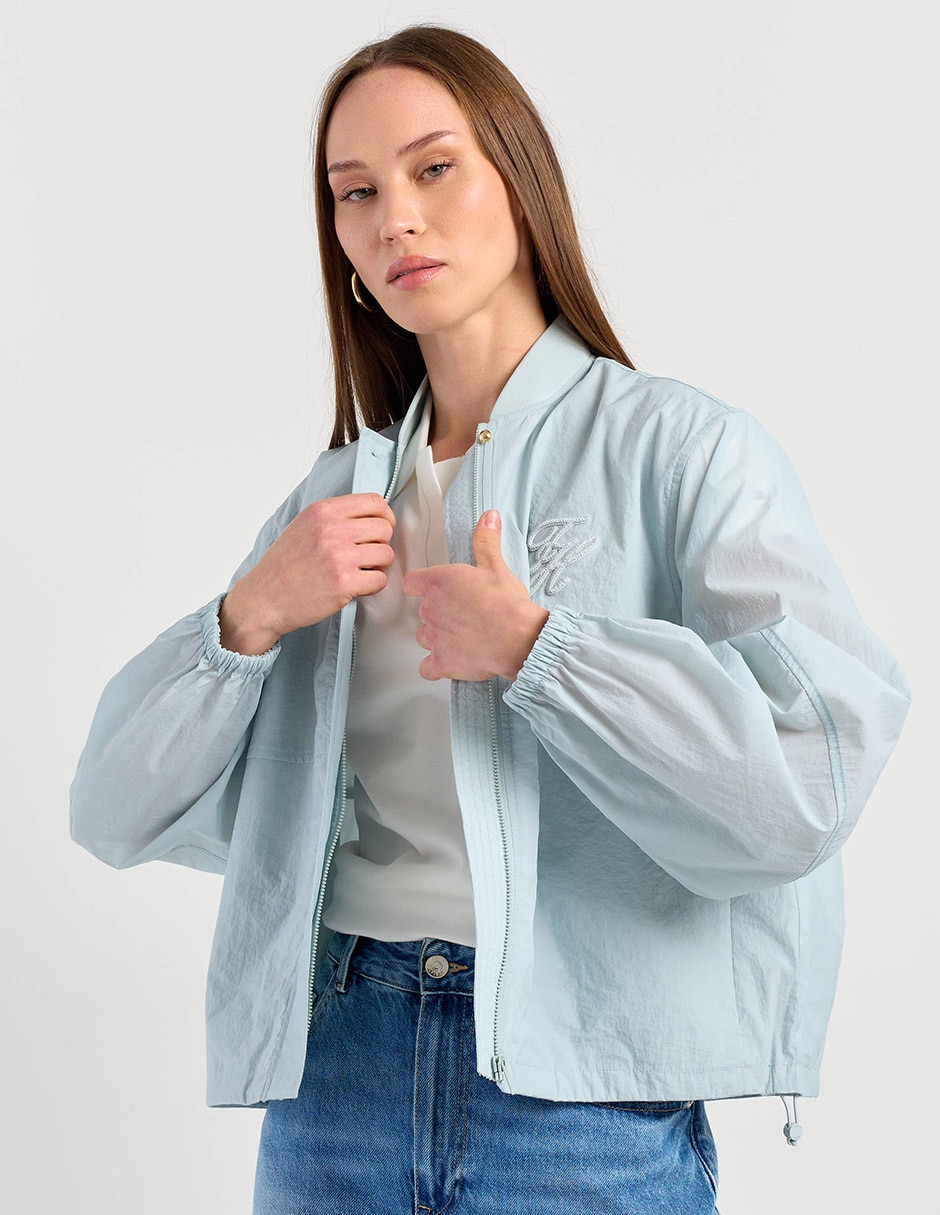 Chamarra casual hilfigerimpermeable para mujer