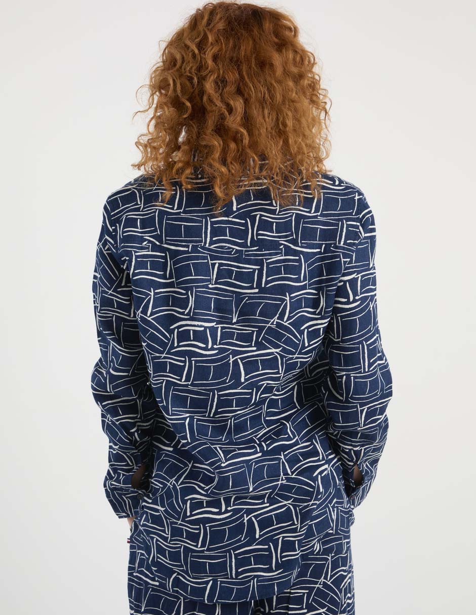Blusa camisera sp26 "manga" larga "para mujer" 14