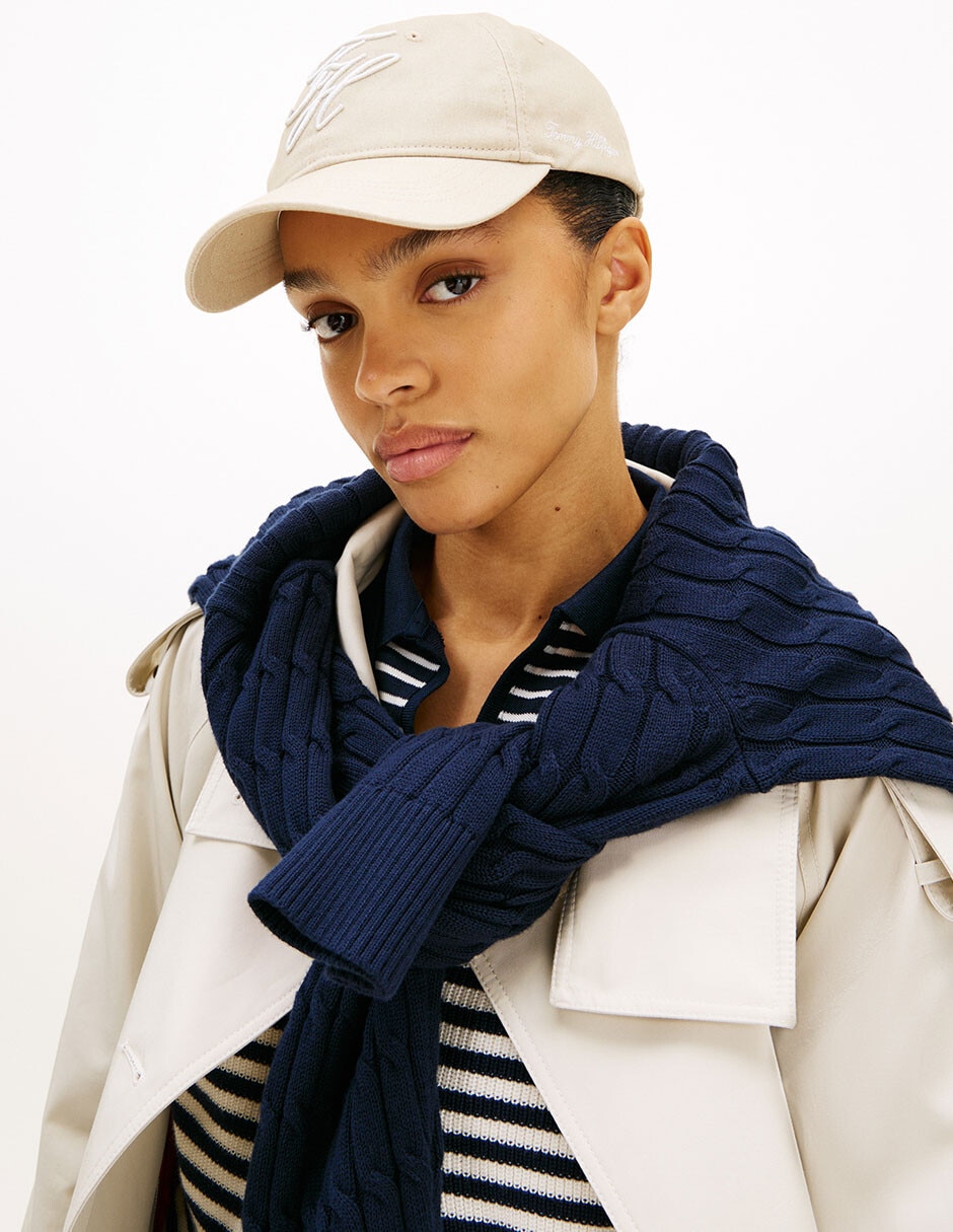 Gorra con visera curva broche casual para mujer 7