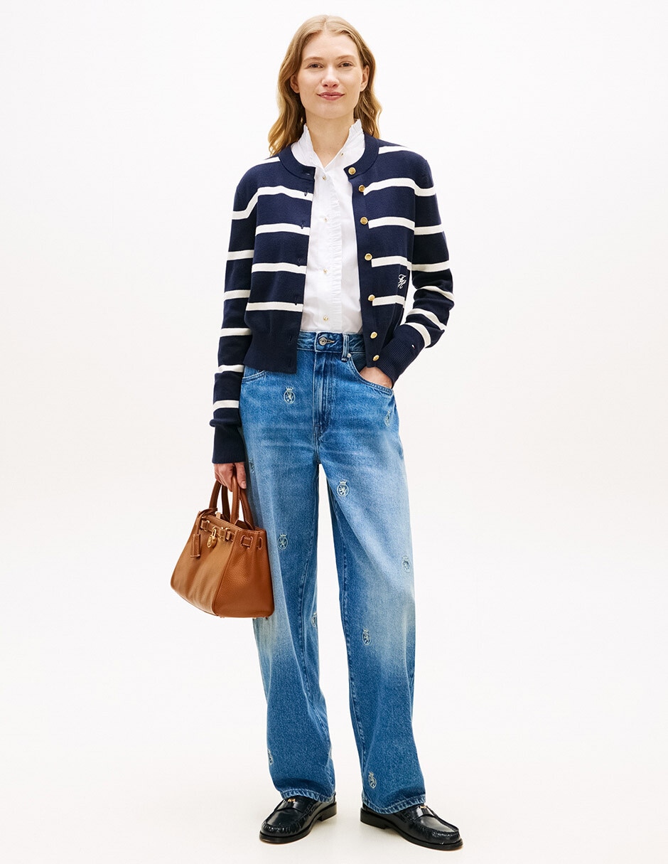 Jeans regular straight hilfiger ww0ww49563-1a7 para mujer 4