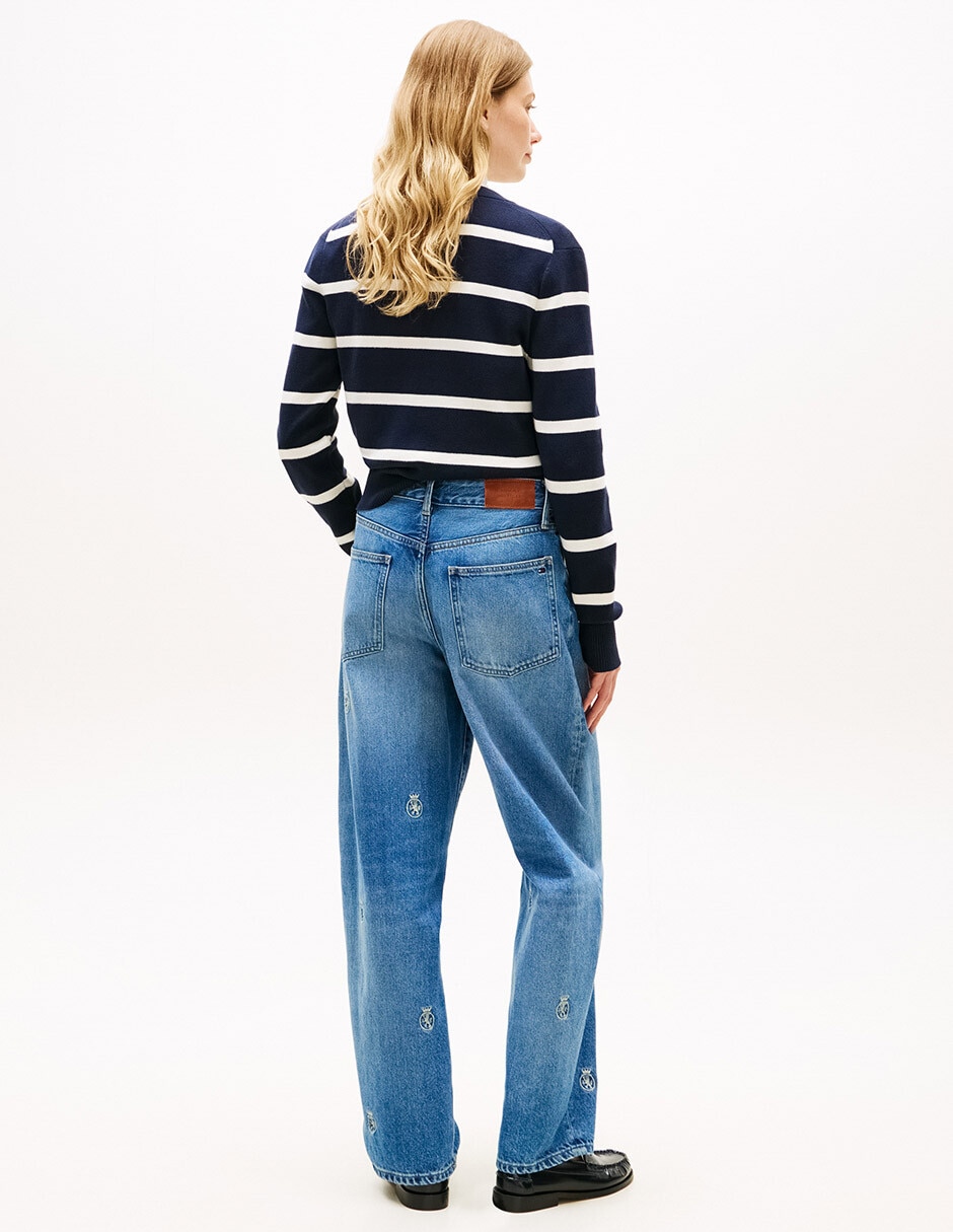 Jeans regular straight hilfiger ww0ww49563-1a7 para mujer 3