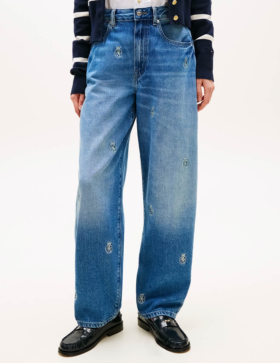 Jeans regular straight hilfiger ww0ww49563-1a7 para mujer