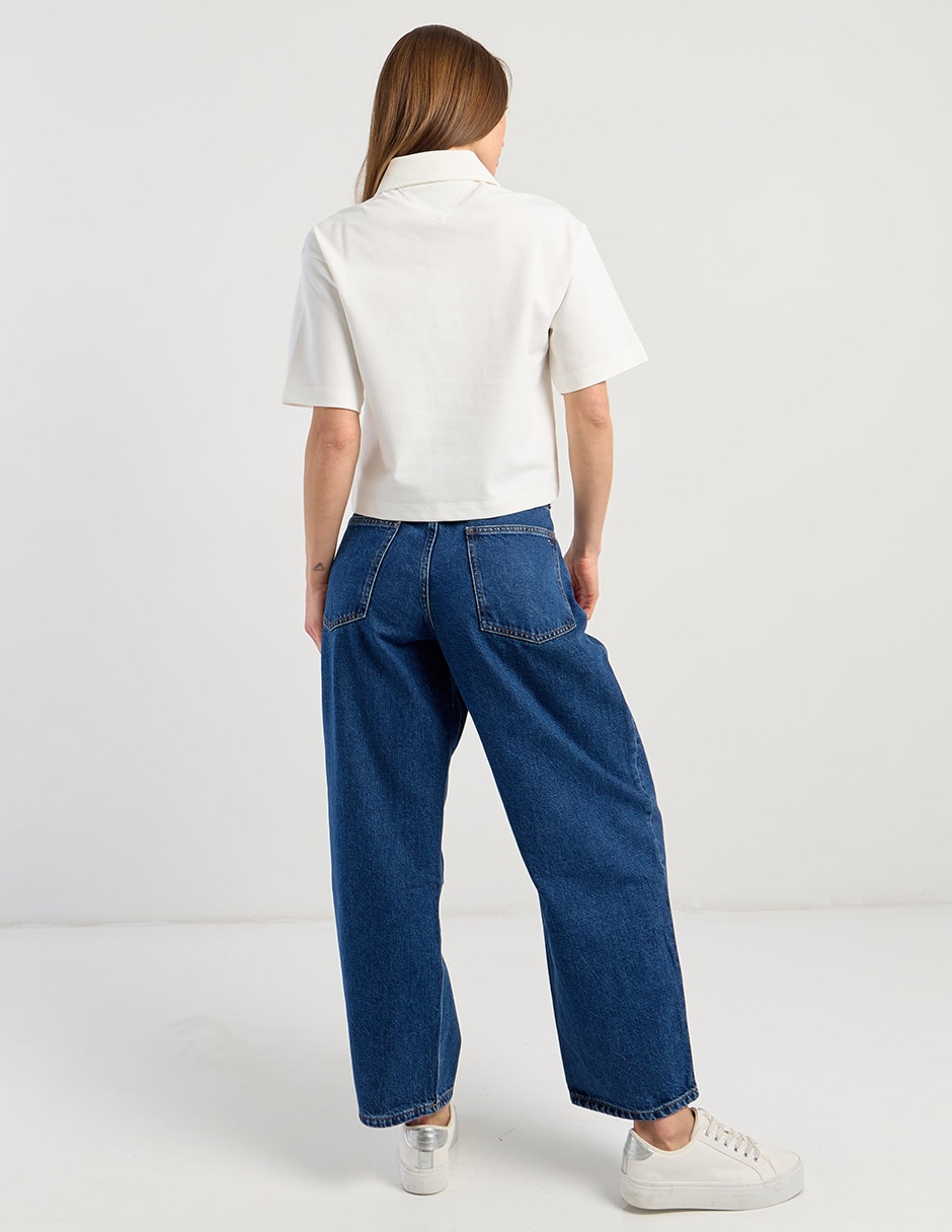 Jeans straight ww0ww49665-1a5 para mujer 3