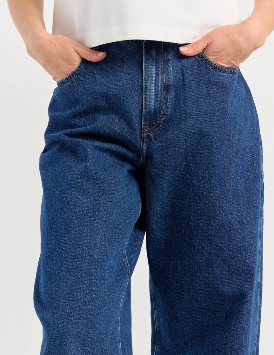 Jeans straight ww0ww49665-1a5 para mujer 2