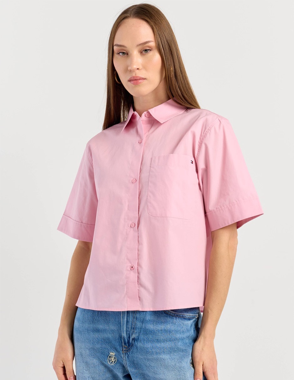 Blusa camisera sp26 'manga' corta 'para mujer'