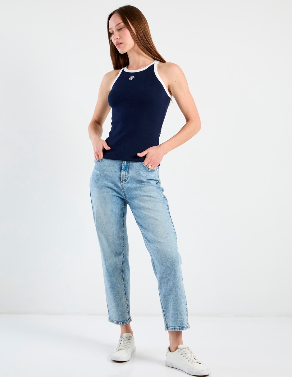 Playera Tommy cuello redondo para mujer