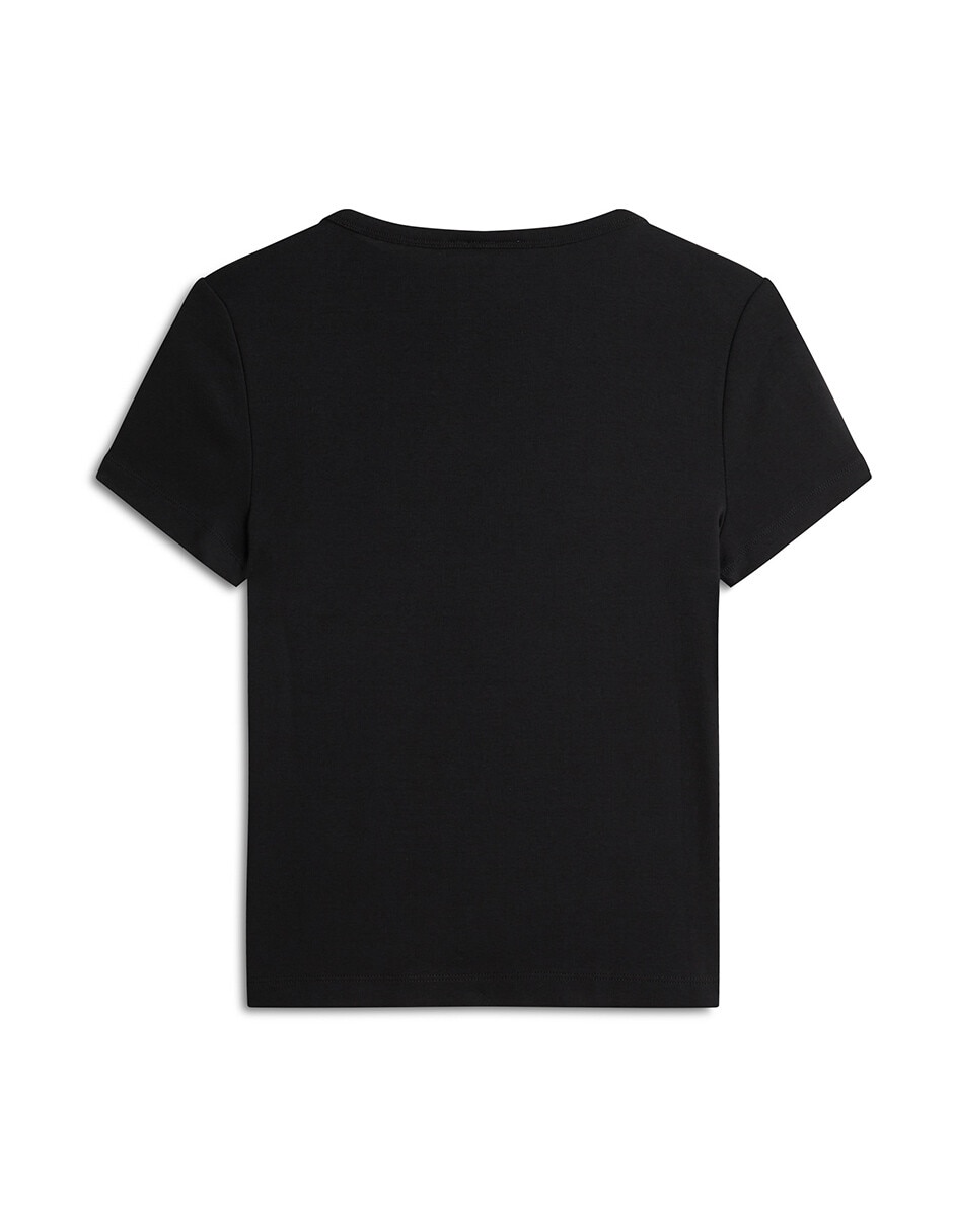 Playera manga corta Tommy cuello redondo para mujer
