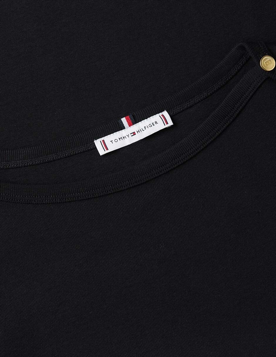 Playera manga corta Tommy cuello redondo para mujer