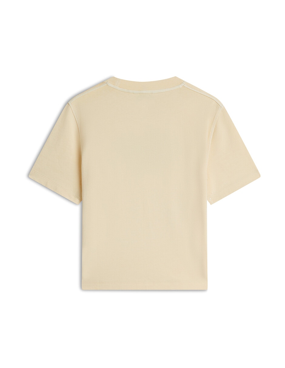 Playera manga corta cuello redondo para mujer 3