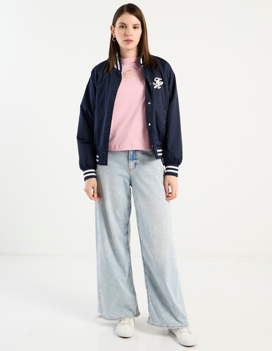 Playera manga corta Tommy Hilfiger cuello redondo para mujer