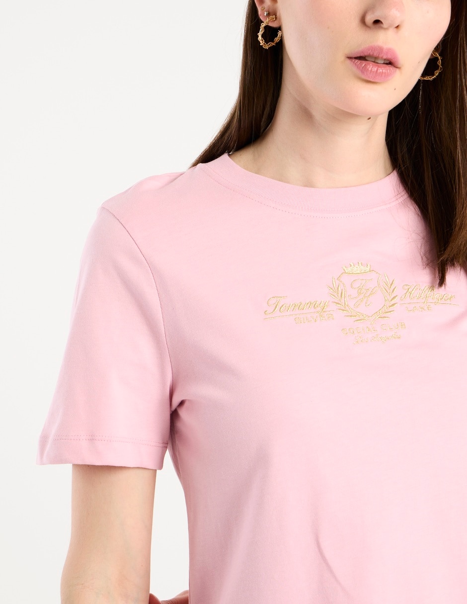 Playera manga corta Tommy Hilfiger cuello redondo para mujer
