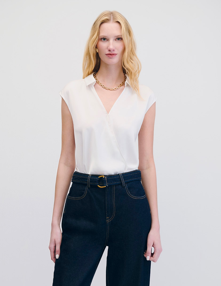 Blusa envolvente para mujer 1