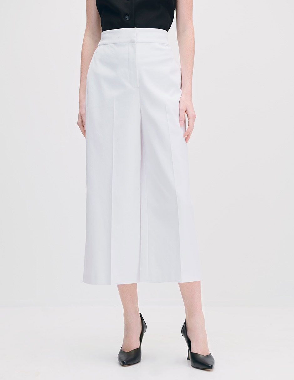 Pantalón coulotte amplio para mujer Pantalón coulotte amplio para mujer