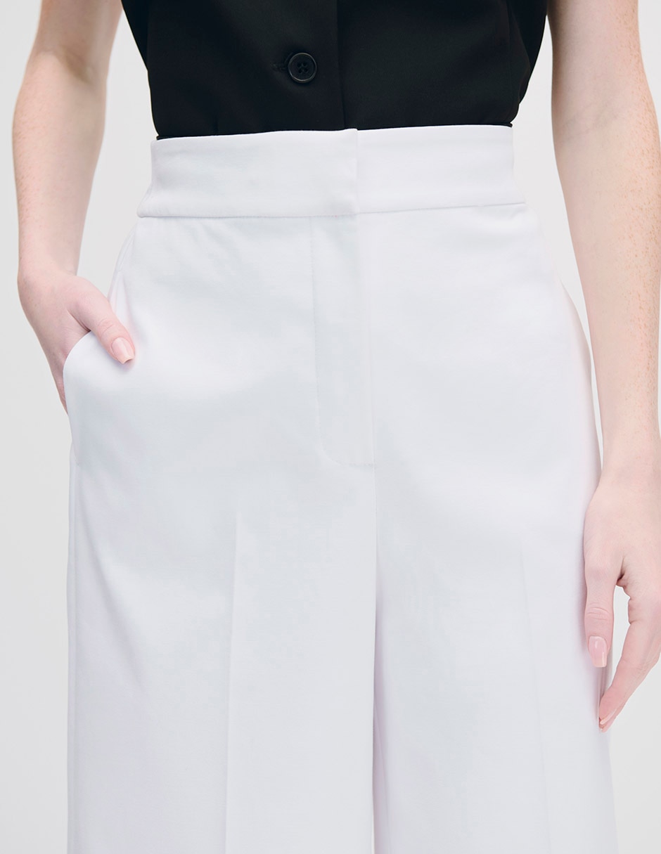 Pantalón coulotte amplio para mujer 2