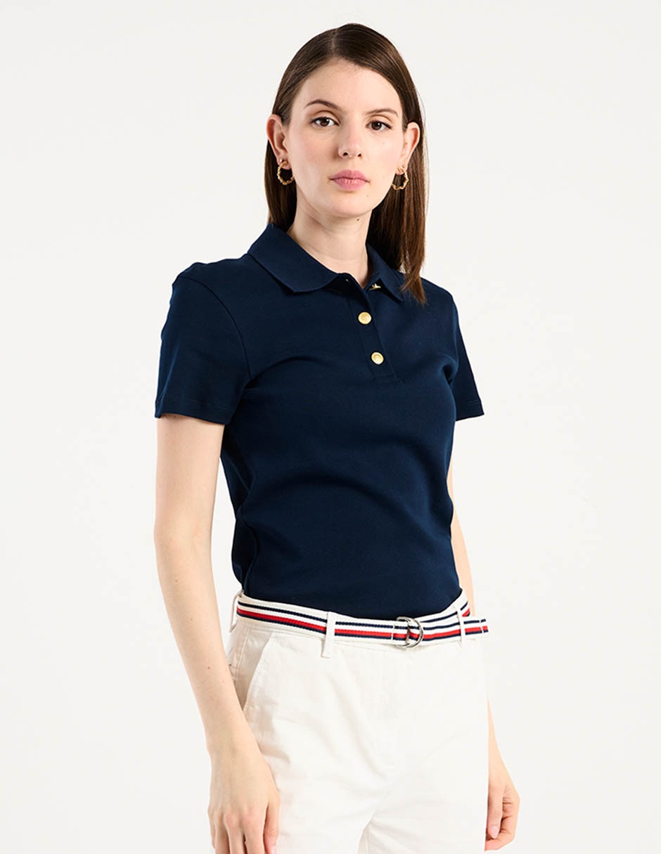Playera tipo polo para mujer 1