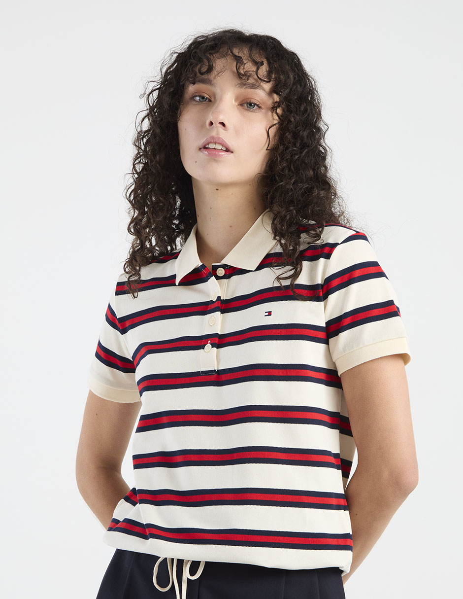 Playera tipo polo para mujer 1